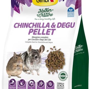 Gimbi Mother Nature Chinchilla & Degu Pellet - állateledel csincsillák és deguk számára 500 g kép