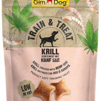 GimDog Train&Treat krill és kendermag 125 g kép