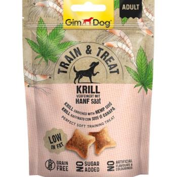 GimDog Train & Treat Krill & Hanfsaat snack 125 g kép