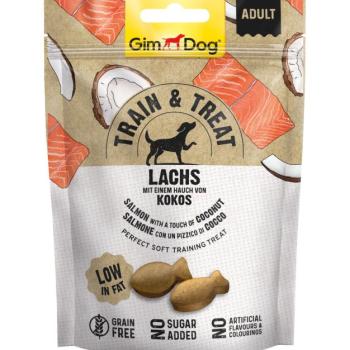 GimDog Train & Treat Lachs & Kokos snack 125 g kép