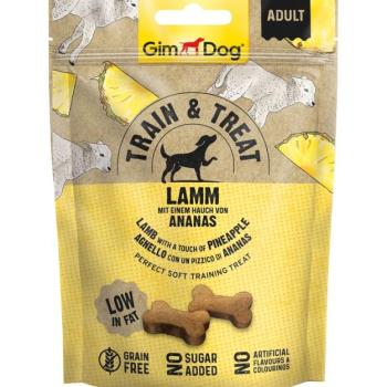 GimDog Train & Treat Lamm & Ananas snack 125 g kép