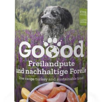 Goood Senior Freilandpute & Nachhaltige Forelle - pulykás és pisztrángos konzerv 400 g kép