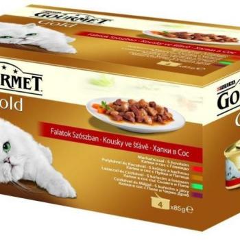 Gourmet Gold Chunks in Gravy 4x85 g kép