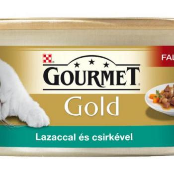 Gourmet Gold Falatok szószban 24 x 85 g lazac és csirke kép