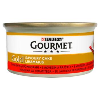 Gourmet Gold konzerves eledel marhahússal és paradicsommal 85 g kép