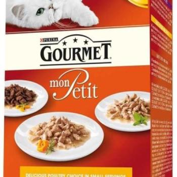 Gourmet Mon Petit duck, chicken & turkey 6x50 g kép