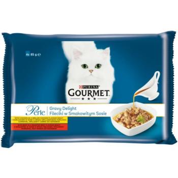 Gourmet Perle Gravy Delight csirke és marha 4 x 85 g kép