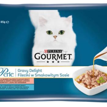 Gourmet Perle Gravy Delight salmon & tuna 4x85 g kép