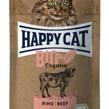 Happy Cat Bio Organic alutasakos eledel - Marha 85 g kép