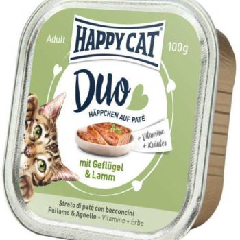 Happy Cat Duo poultry & lamb 12x100 g kép