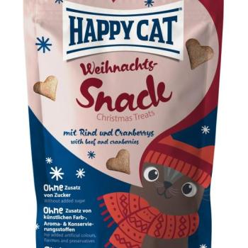 Happy Cat karácsonyi jutalomfalat - marha & áfonya 100 g kép