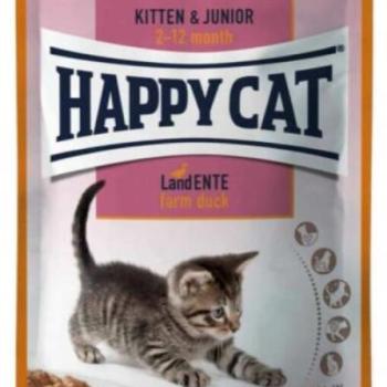 Happy Cat Kitten & Junior duck 85 g kép