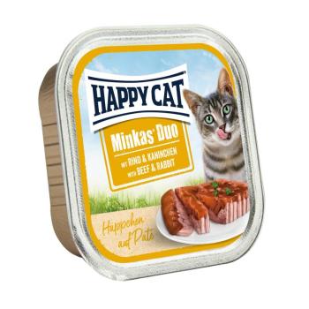 Happy Cat Minkas Duo - Marha és nyúl 100 g kép