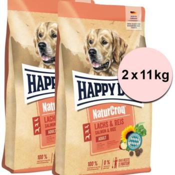 Happy Dog NaturCroq salmon & rice 2x11 kg kép