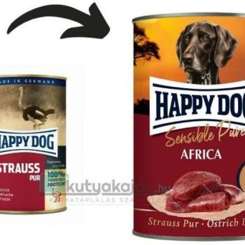 Happy Dog Sensible Africa Pure ostrich 6x400 g kép