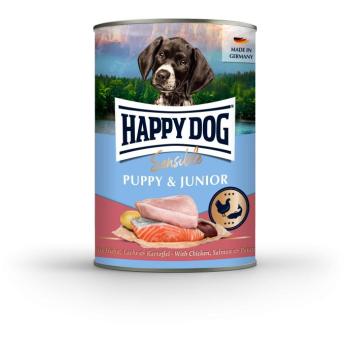 Happy Dog Supreme Sensible Puppy & Junior konzerv - csirke, lazac és burgonya 400 g kép