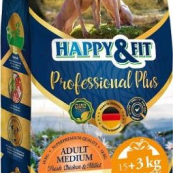 Happy&Fit Adult Medium Fresh Chicken & Millet 18 kg kép