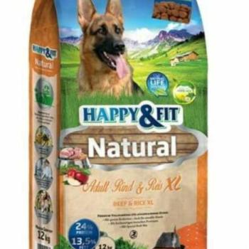 Happy&Fit Natural Adult Rind&Reis XL 2x12 kg kép