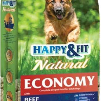 Happy&Fit Natural Economy Adult beef, poultry & vegetables 12 kg kép