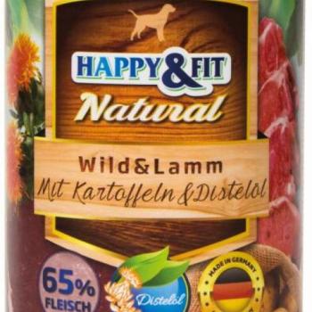 Happy&Fit Natural Venison & Lamb with Potatoes & Saffron Oil 400 g kép