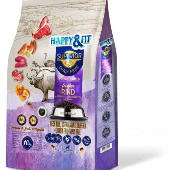 Happy&Fit Superior cattle, ostrich & water buffalo with pumpkin 10 kg kép