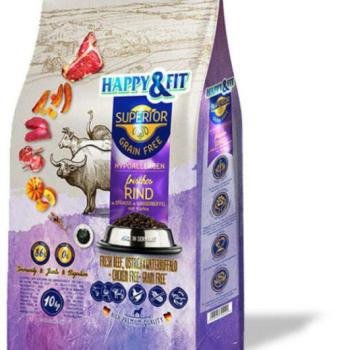 Happy&Fit Superior cattle, ostrich & water buffalo with pumpkin 2x10 kg kép