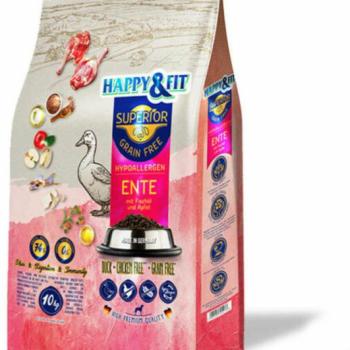 Happy&Fit Superior GF Hypo Duck-Fish Oil-Apple 10 kg kép