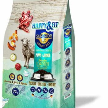 Happy&Fit Superior GF Hypo Puppy & Junior Lamb Cranberry 10 kg kép