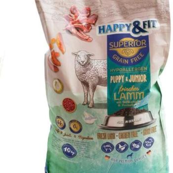 Happy&Fit Superior GF Hypo Puppy /Junior Lamb & & Sweet Potato & Cranberry 2,5 kg kép