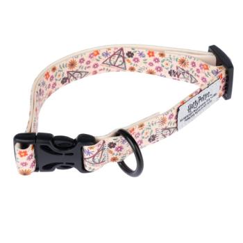 Harry Potter Halál ereklyéi PVC nyakörv, bézs, M méret 30-46cm x Sz 20mm kutya kép