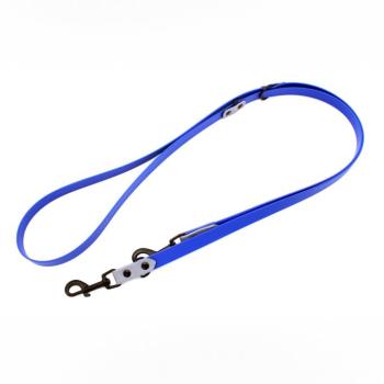 Heim BioThane® szegecselt vezetőpóráz kutyáknak, kék-szürke, H 240cm kép