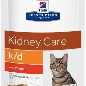 Hill's PD Feline Kidney Care k/d chicken 12x85 g kép