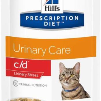 Hill's PD Feline Urinary Care c/d Stress salmon 12x85 g kép