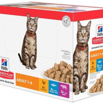 Hill's Science Plan Adult Selection fish 12x85 g kép