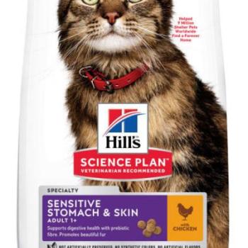 Hill's Science Plan Adult Sensitive Stomach & Skin chicken 7 kg kép