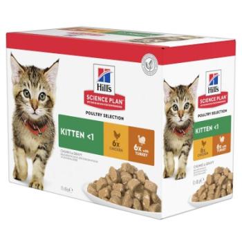 Hill's Science Plan Kitten nedves macskatáp, csirke-pulyka 12 x 85 g kép