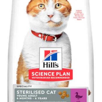 Hill's SP Feline Young Adult Sterilised duck 10 kg kép