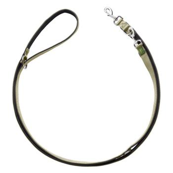 HUNTER neoprén vezetőpóráz kutyáknk, olívazöld/fekete, H 200cm, Sz 10mm kép