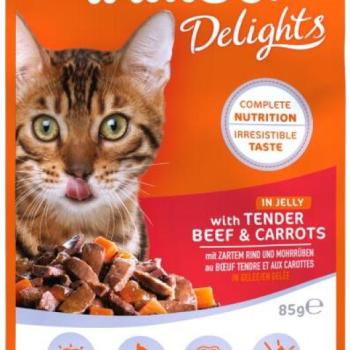 Iams Delights beef & carrots 85 g kép