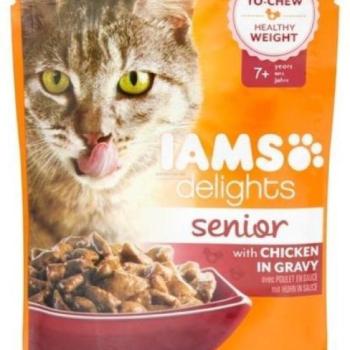 Iams Delights Senior chicken 85 g kép