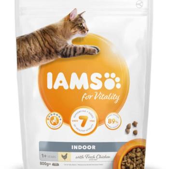 Iams for Vitality Indoor chicken 800 g kép