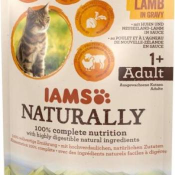 Iams Naturally Adult chicken & New Zealand lamb in gravy 85 g kép