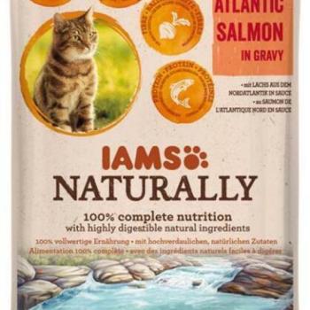 Iams Naturally North Atlantic salmon 85 g kép