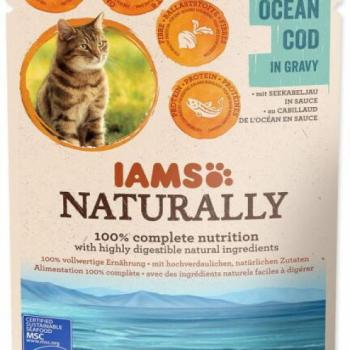 Iams Naturally Ocean cod in gravy 85 g kép