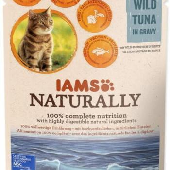 Iams Naturally wild tuna in gravy 85 g kép