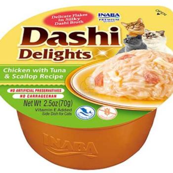 Inaba Foods Dashi chicken, tuna & scallop in sauce 70 g kép