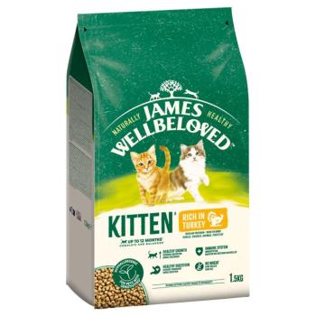 James Wellbeloved Kitten Hypoallergenic pulyka & rizs - Sparpaket: 3 x 1,5 kg kép