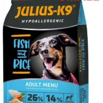 Julius-K9 Adult Hypoallergenic Fish & Rice small 12 kg kép