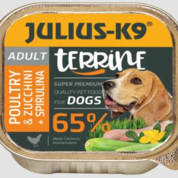 Julius-K9 Adult Poultry&Zucchini, spirulina - wet food 150 g kép