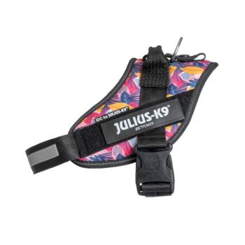 JULIUS-K9 IDC® Limited Edition powerhám, levélmintás, M/0: 58-76cm mellkaskörfogat, kutyáknak kép